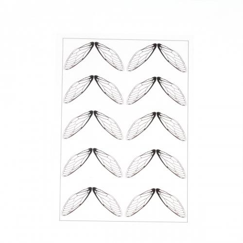 イラストシート 魔法の羽根 ブラック ティンカーベル 不思議 昆虫 はね 蝶々 ちょうちょ チョウチョ ネイルパーツ デコ ネイルアート 手芸 レジン封入 G 隠れ工房 Greenocean 通販 Yahoo ショッピング