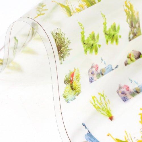 イラストシート 水草 植物 アクアリウム 水槽 サンゴ 海 金魚 夏 封入 コラージュ フィルム レジンシール ネイル デコ 手芸 G 隠れ工房 Greenocean 通販 Yahoo ショッピング