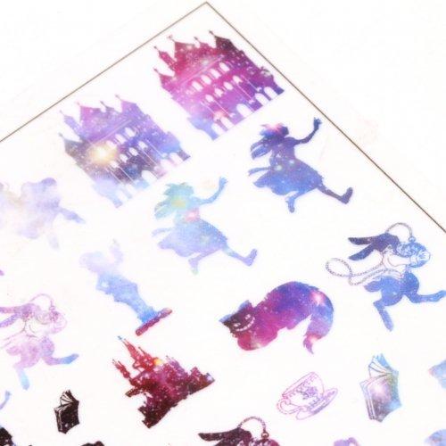 イラストシート 不思議の国のアリス 虹色グラデ ありす 童話 絵本 偏光 封入 コラージュ フィルム レジンシール ネイル デコ 手芸 G 隠れ工房 Greenocean 通販 Yahoo ショッピング