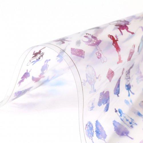 イラストシート 不思議の国のアリス 虹色グラデ ありす 童話 絵本 偏光 封入 コラージュ フィルム レジンシール ネイル デコ 手芸 G 隠れ工房 Greenocean 通販 Yahoo ショッピング