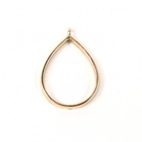 空枠 レジン枠 シンプルドロップフレーム L 厚み約4mm チャーム パーツ