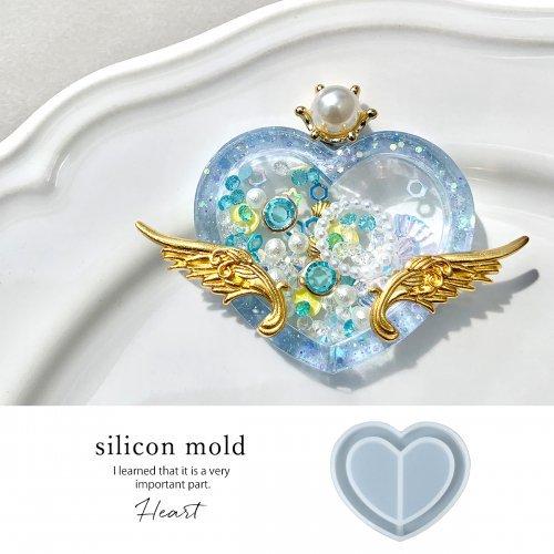 シリコン型・モールド ハートのカシャカシャ シリコンモールド