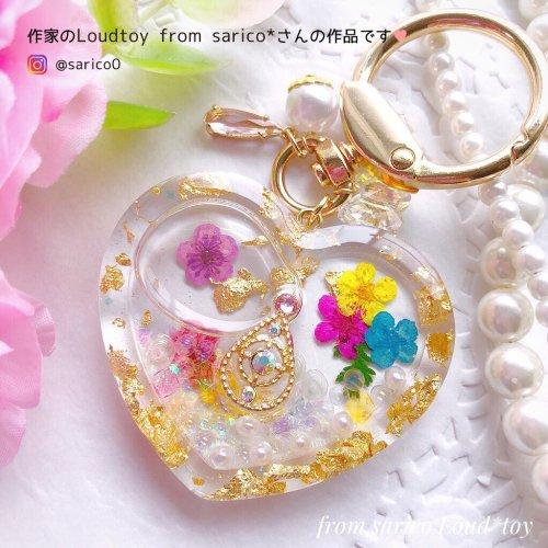 シリコン型・モールド ハートのカシャカシャ シリコンモールド