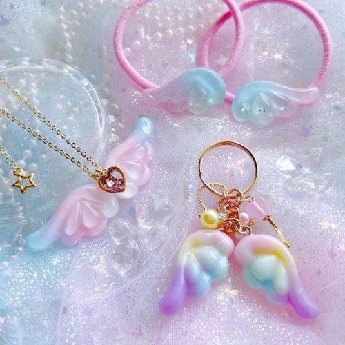 シリコン型・モールド 天使の羽 エンジェル 羽根 翼 ウィング 貼り付け 