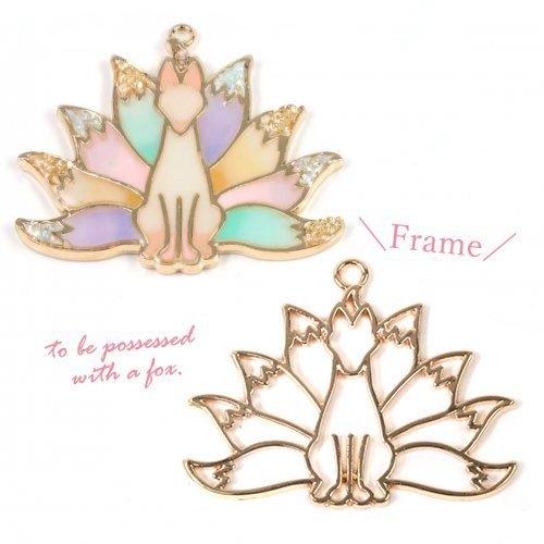 空枠 九尾の狐 A きれいめゴールド きつね キツネ 神話 昔話 架空 妖怪 動物 Animal 和風 日本 手芸 G 隠れ工房 Greenocean 通販 Yahoo ショッピング