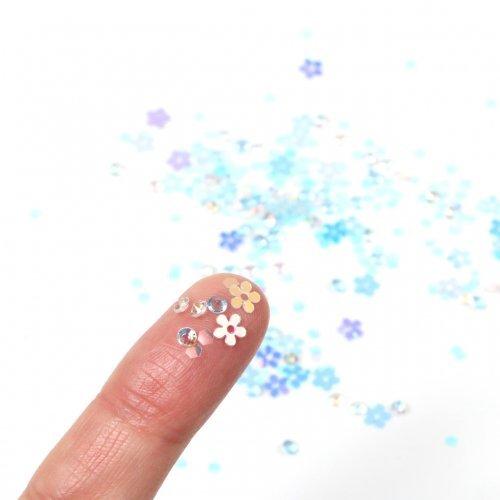 隠れ工房GreenOcean 封入 レジン封入素材 ラメホロ 氷花 レジンパーツ