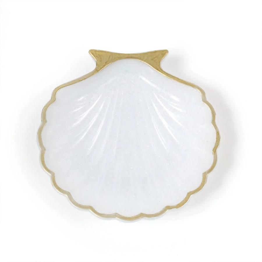 大きい二枚貝で作った小皿です小物入れ等で 大きい二枚貝で作った小皿