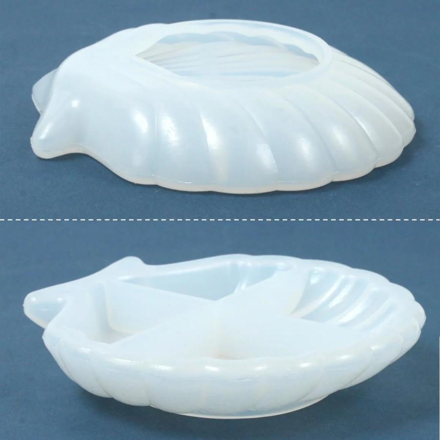 シリコン型・モールド シェルの皿 シリコンモールド レジン型 大きい