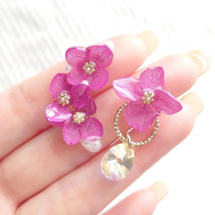 ドライフラワー アジサイ 紫陽花 あじさい 押し花 9枚 プリザーブド