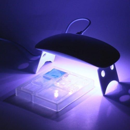 訳ありアウトレット レジン ライト LEDライト 持ち運べる 携帯用 UV-LED ポータブルライト ミニライト レジン用品 道具 ネイル USB 6ヶ月保証あり 安い お買い得 |  | 10