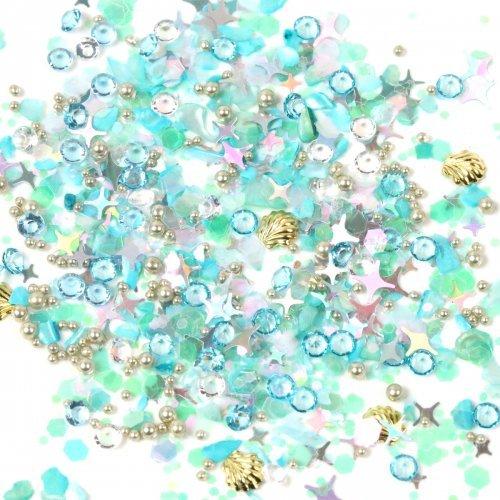 隠れ工房GreenOcean 封入 レジン封入素材 ラメホロ エメラルド