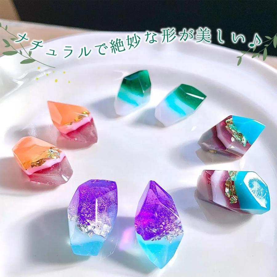 ◎【シリコン型・モールド】2種のクリスタル シリコンモールド レジン