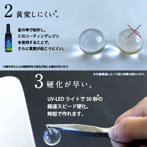 20％OFFコーティング用レジン液 UV-LEDコーティングレジン 星の雫〈マット〉30g ノズル1個 フロッキーチップ3本付 トップコート パジコ PADICO｜greenocean｜09