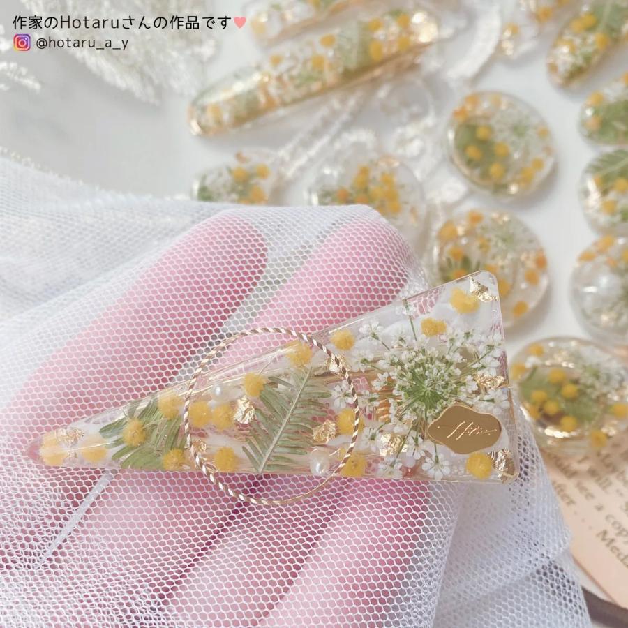 ドライフラワー 国産 ミモザ 花と葉 小分けセット ギンヨウアカシア リーフ 少量 花材 レジン封入 日本製 アクセサリー 手芸 クラフト｜greenocean｜13