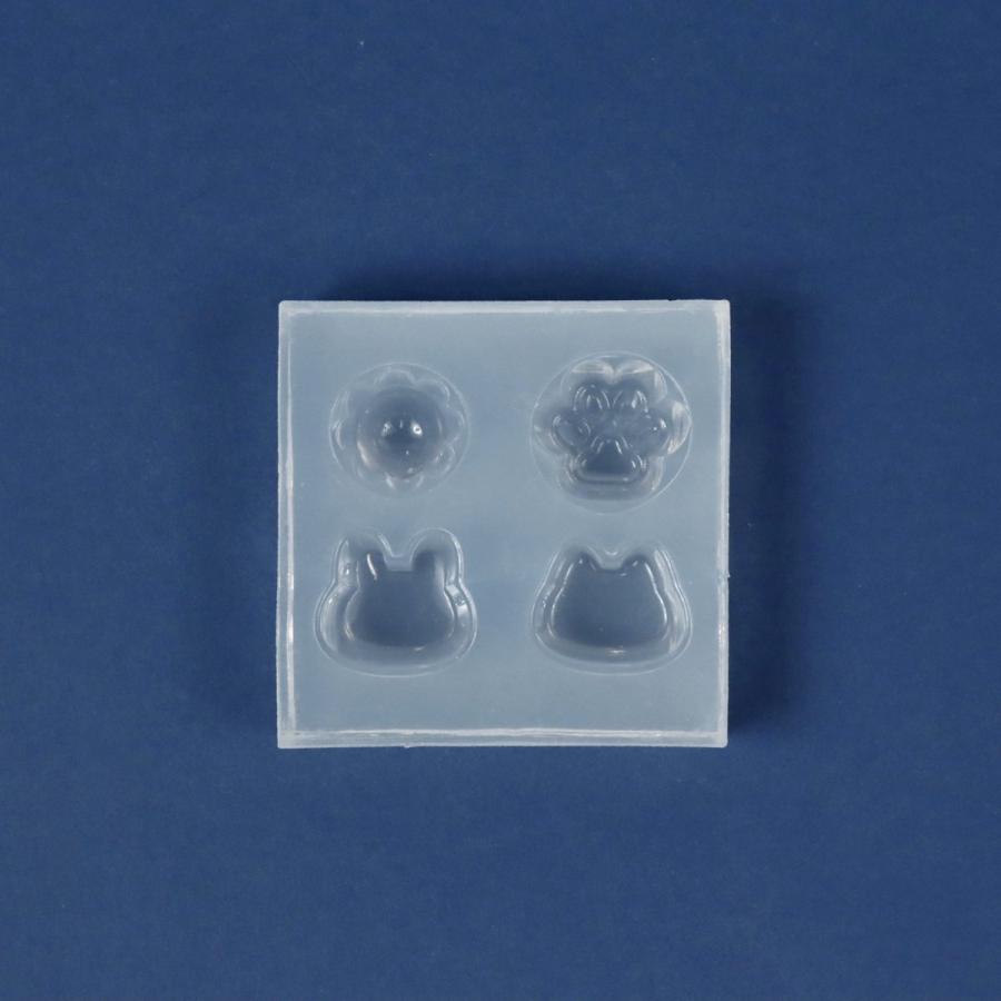 シリコン型・モールド アニマルミニプリン 大小セットA シリコン