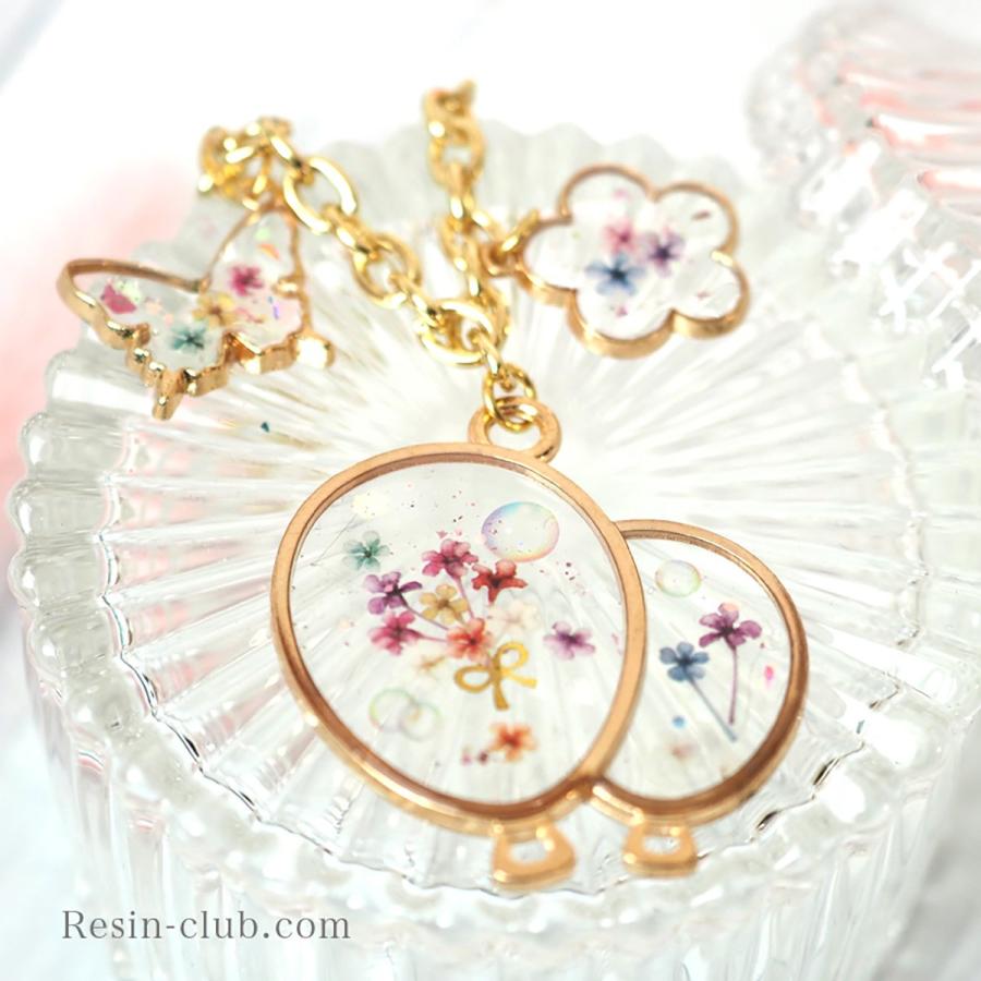 シール レジンクラブ レジン封入シール 両面タイプ 小花柄 春 フラワー