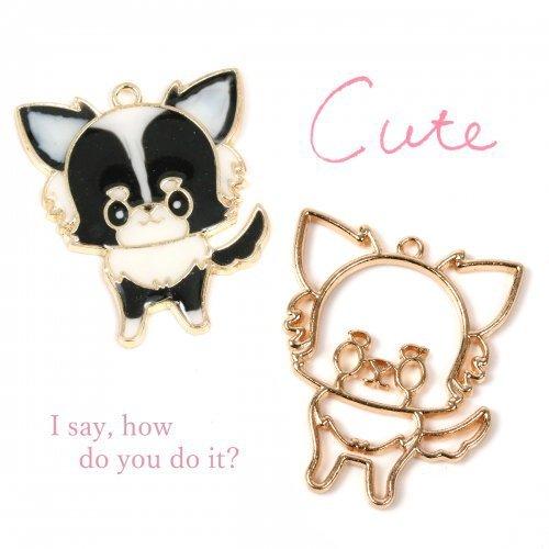 レジンハンドメイド〜チワワ♡キーチェーンクリップ かまびすしい 