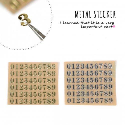 メタルシール Sサイズ ナンバー 選べる2色 数字 レジンシール 電話番号 ユニホーム 数字 文字 レジンクラフト ネイルシール 誕生日 記念日 封入 素材 デコ G 隠れ工房 Greenocean 通販 Yahoo ショッピング