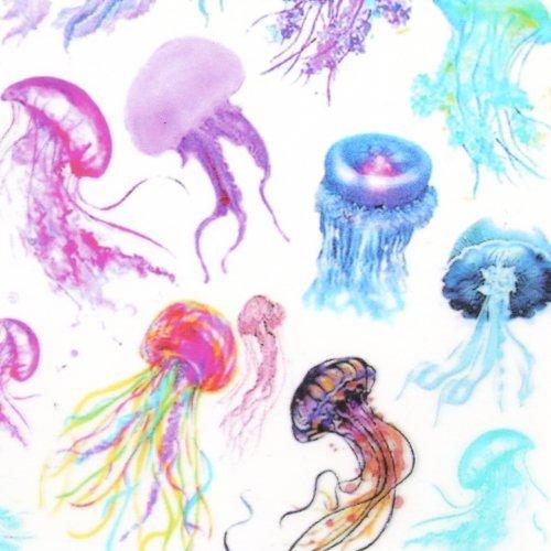 イラストシート ふんわりクラゲ マリン 海 くらげ 不思議 封入 コラージュ フィルム レジンシール ネイル デコ 手芸 G 隠れ工房 Greenocean 通販 Yahoo ショッピング