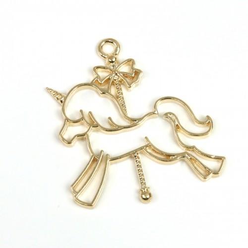 空枠 めるへんユニコーン 小 きれいめゴールド 木馬 メリーゴーランド 馬 童話 絵本 架空 動物 Animal レジン フレーム 2155 H 隠れ工房 Greenocean 通販 Yahoo ショッピング