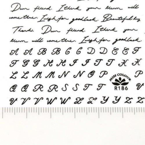 訳ありアウトレット ネイルシール レジンシール メッセージ 英語 筆記