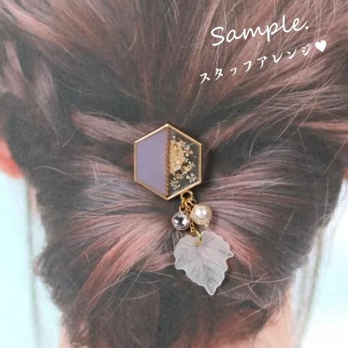 ヘアーアクセサリー 10個 ポニーフック 40mm きれいめゴールド ヘア