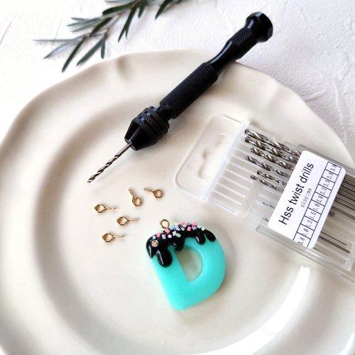 工具 高精度ピンバイスセット ドリル10本付 「まさるの開け手」手動