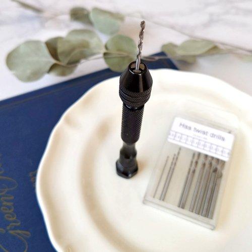 工具 高精度ピンバイスセット ドリル10本付 「まさるの開け手」手動