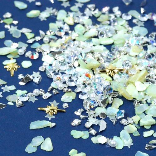 香合　レジン 隠れ工房GreenOcean 封入 レジン封入素材 ラメホロ レジンパーツ