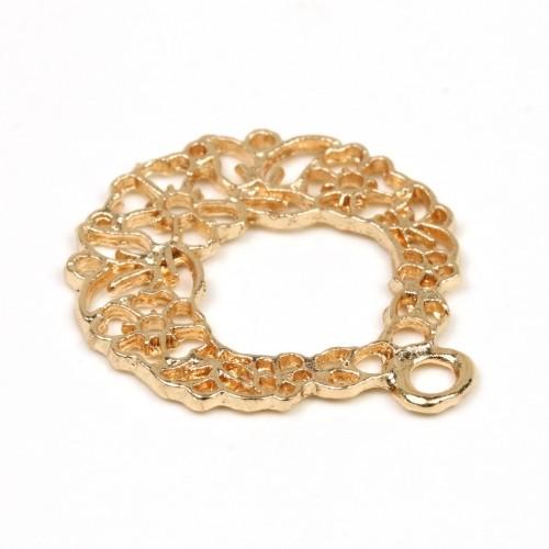 空枠 ローズリース きれいめゴールド バラ 薔薇 クリスマス 植物 ガーデン フレーム レジン枠 花 フラワー 2343 B 隠れ工房 Greenocean 通販 Yahoo ショッピング