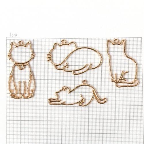 空枠 フレーム レジン枠 ねこ ネコ 猫 キャット cat 動物 animal