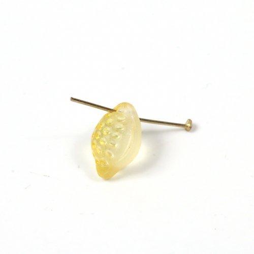 ガラスパーツ ビーズ アクセサリーパーツ ガラス製 檸檬 フルーツ 果物
