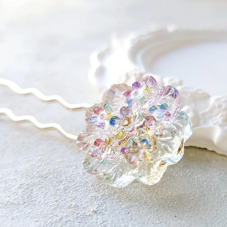 シリコン型・モールド 4つの紫陽花 シリコンモールド レジン型 セット