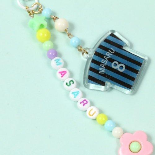 ビーズ 約100個入り アルファベットビーズD カラーアソート