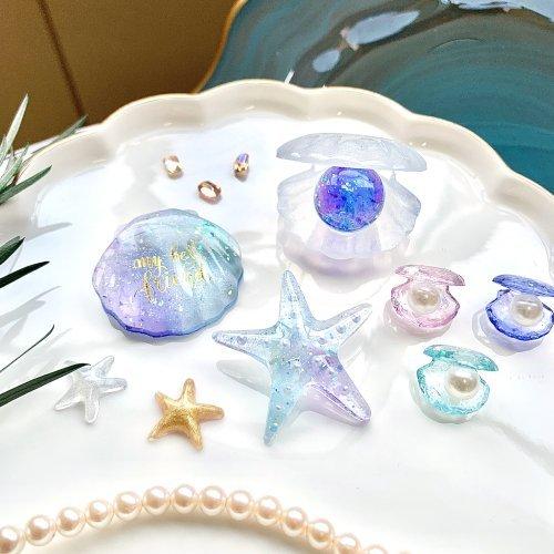 ヒトデミニヒトデミニシェル小さいヒトデ小さなヒトデ星大量レジン夏