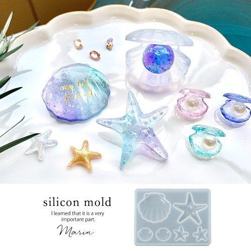 シリコン型・モールド マリン シリコンモールド レジン型 夏 summer