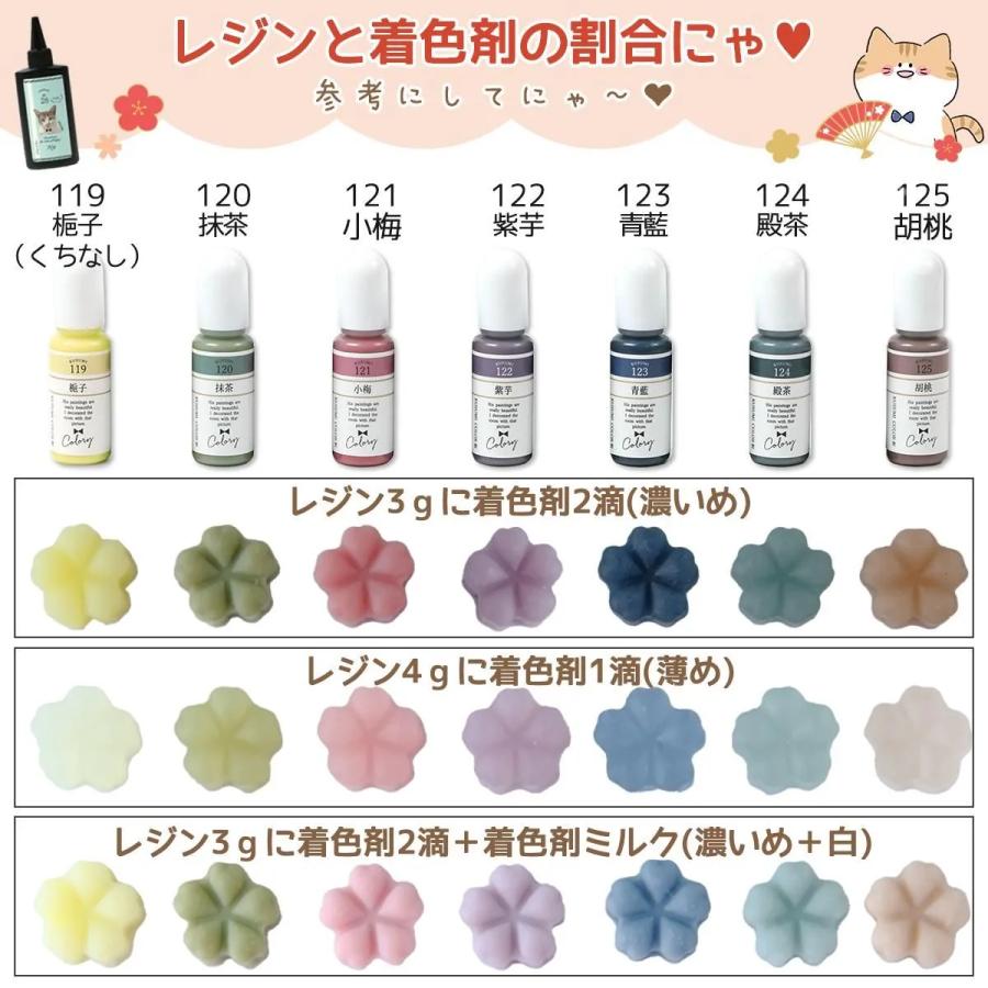 確認用　ジャンクジャーナル　お花が好き　くすみカラー 隠れ工房GreenOcean 着色剤 レジン着色剤 カラリー 和（なごみ）オトナ