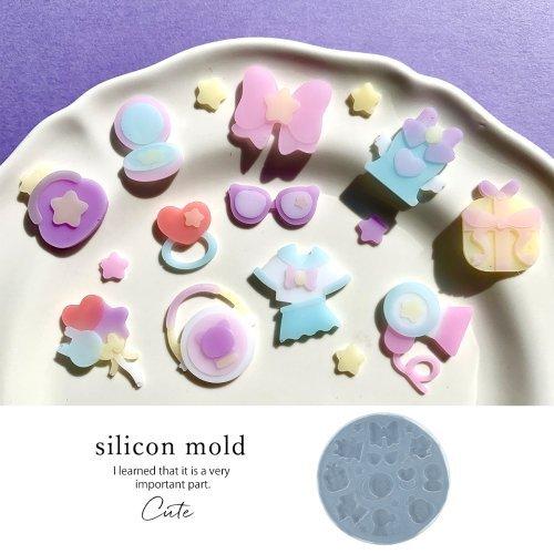 シリコン型 モールド 星とリボン ゆめかわモチーフ シリコンモールド レジン型 粘土型 Uvレジン Ledレジン セーラー服 戦士 アニメ 女の子 りぼん 猫 253 G 隠れ工房 Greenocean 通販 Yahoo ショッピング