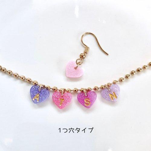 シリコン型・モールド シリコンモールド ハートビーズ アルファベット