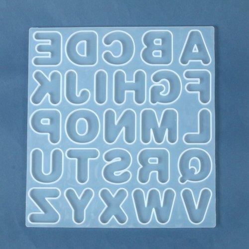 シリコン型・モールド アルファベット 丸文字 大 シリコンモールド