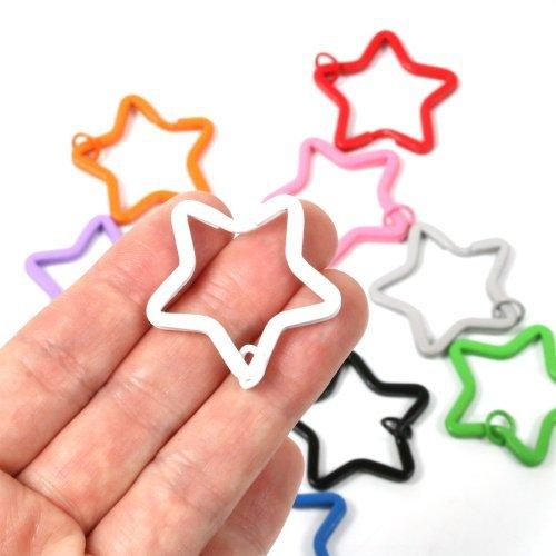 キーチェーン 星型カラーキーホルダー スター ほし ホシ 夜空