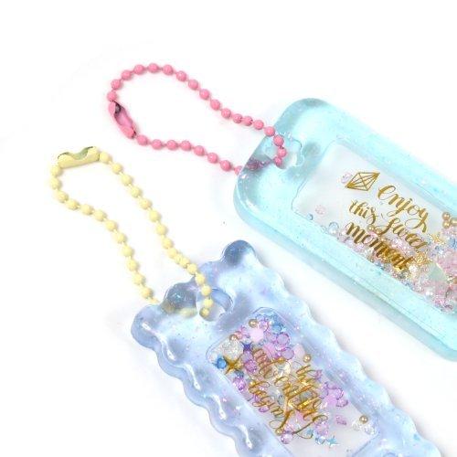 キーホルダー類 カラーボールチェーン 5個セット ストラップ 玉鎖 金具