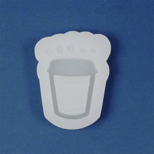 83 レジン　シャカシャカキーホルダー　シェイカー 大人　コーヒー豆　シンプル シリコン型・モールド コーヒーのカシャカシャ シリコンモールド