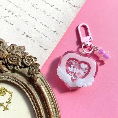 シリコン型・モールド ダブルハートのカシャカシャ2 ダブルシェイカー