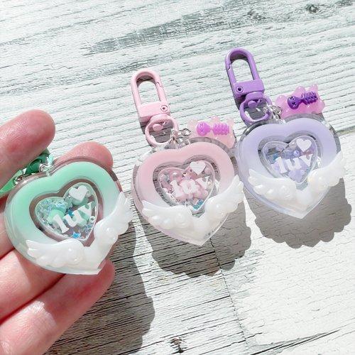 シリコン型・モールド ダブルハートのカシャカシャ2 ダブルシェイカー