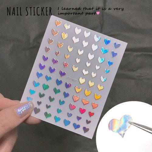 ネイルシール ハート ネイルパーツ ネイルアート ジェルネイル デコ