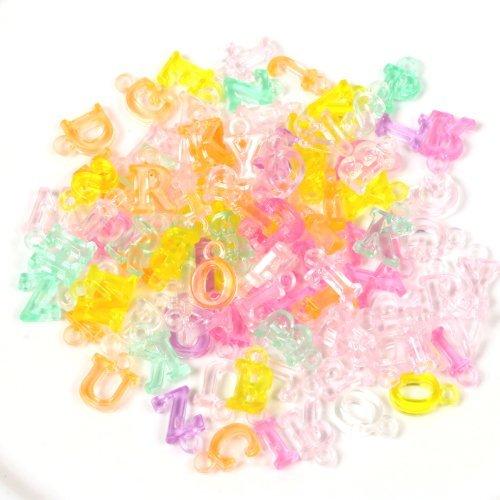 アクリル英字チャーム プラスチック ローマ字 英語 パーツ