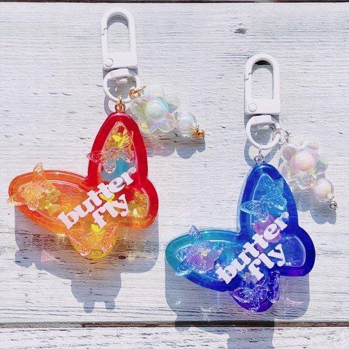 シリコン型・モールド 蝶と桜のカシャカシャ シリコンモールド レジン