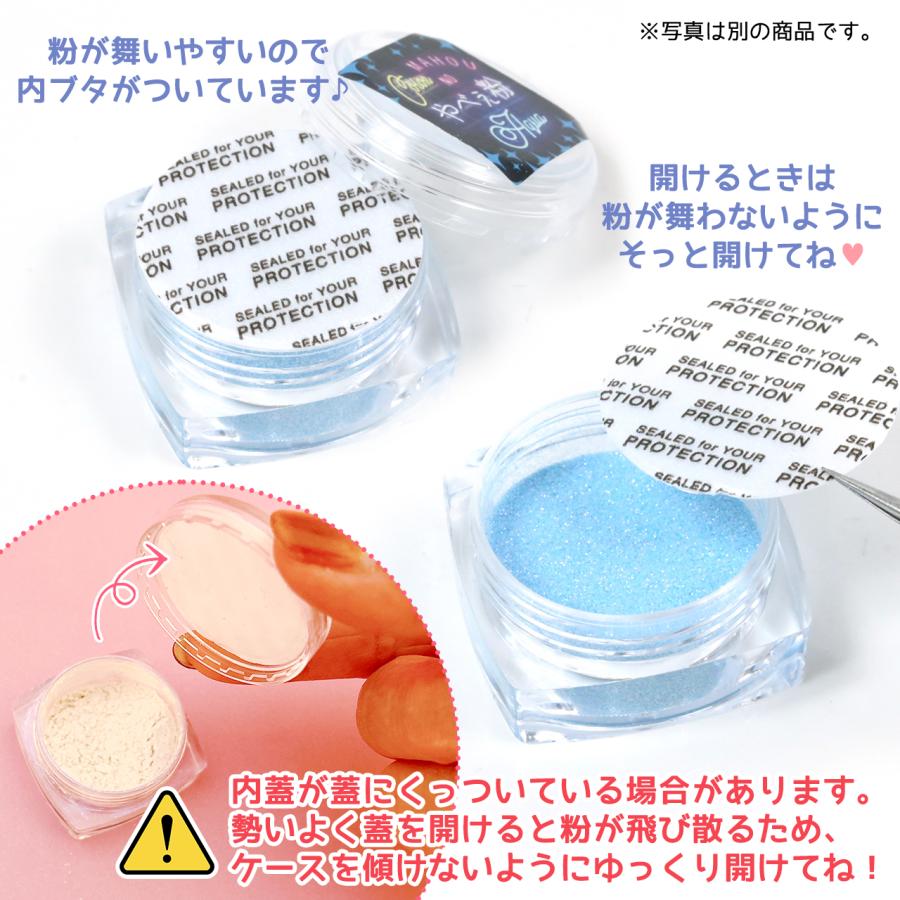 封入 魔法のやべぇ粉カラー 超話題の偏光微細ラメパウダー たっぷりBIG