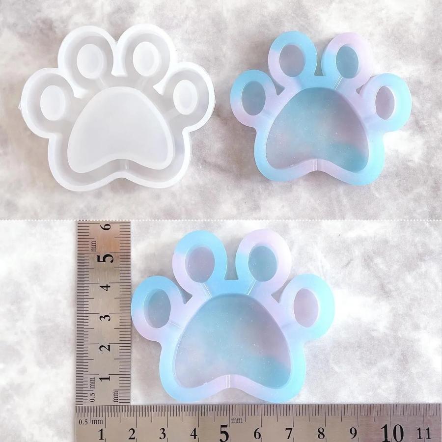 シリコン型・モールド 肉球のカシャカシャ シリコンモールド